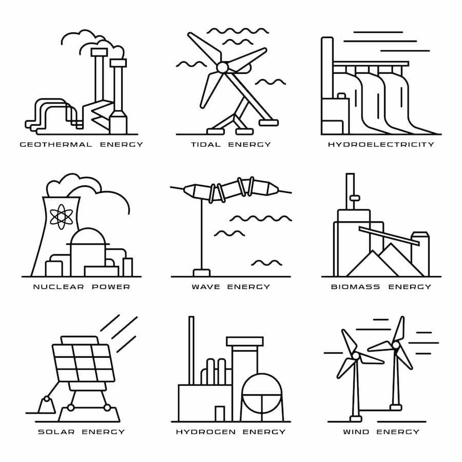 Diagram of renewable energy
