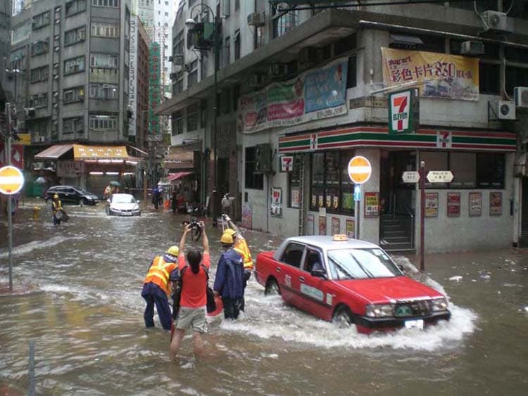 Flooding in Hong Kong