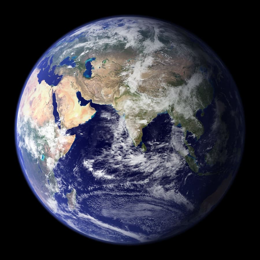 Green World Rising Globe