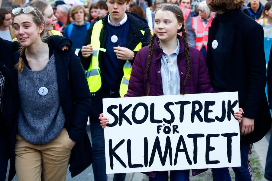 Greta Thunberg at Protest