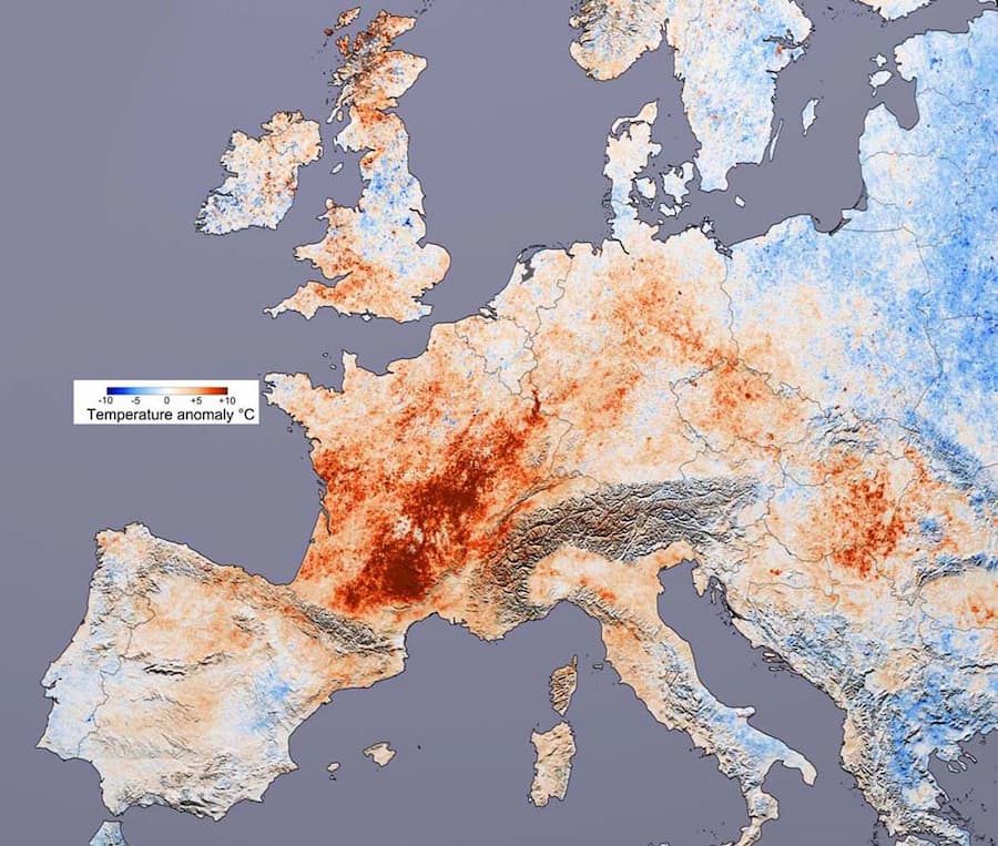 A heat wave in Europe caused over 30,000 deaths in 2003