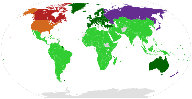 Kyoto Protocol Participation Map